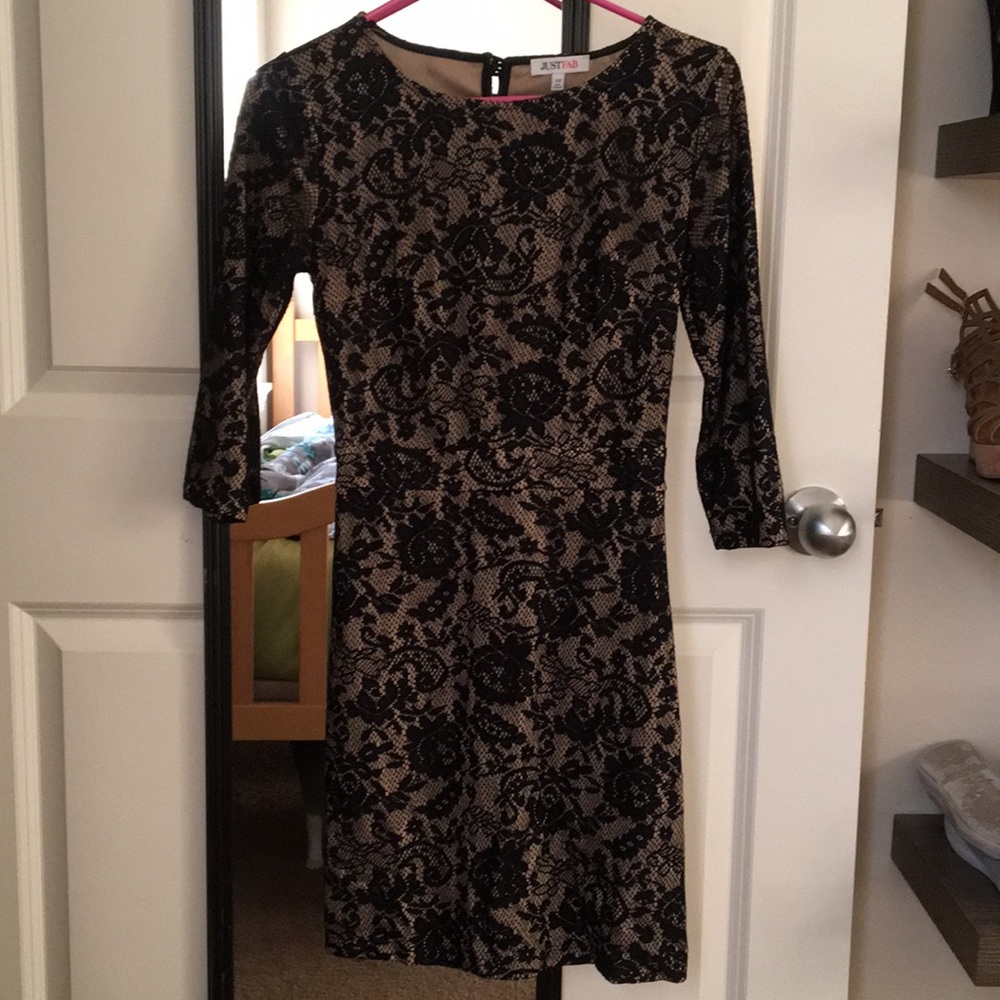 Black lace dress